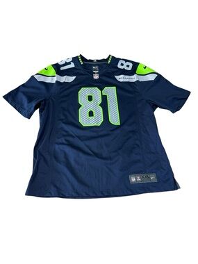Nike Seattle Seahawks Golden Tate #81 Jersey XXL Navy On Field NFL Players Mens
